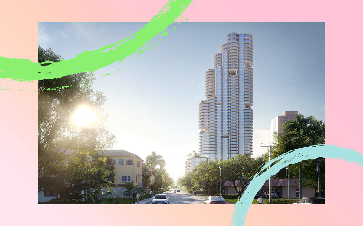 Renderings of the apartment tower in downtown Fort Lauderdale (ODA Architecture)