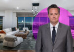 Actor Matthew Perry and Penthouse 40 at 1 West Century Drive in Los Angeles (Getty, Zillow)