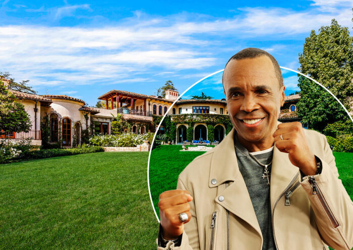 Sugar Ray Leonard and 1550 Amalfi Drive in Pacific Palisades (Anthony Barcelo, Getty)