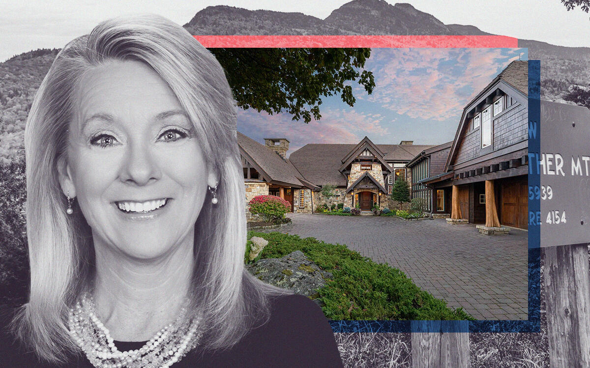 Sotheby’s Marilyn Wright with 1907 Flattop Cliffs Drive (Sotheby's International Realty, Getty)