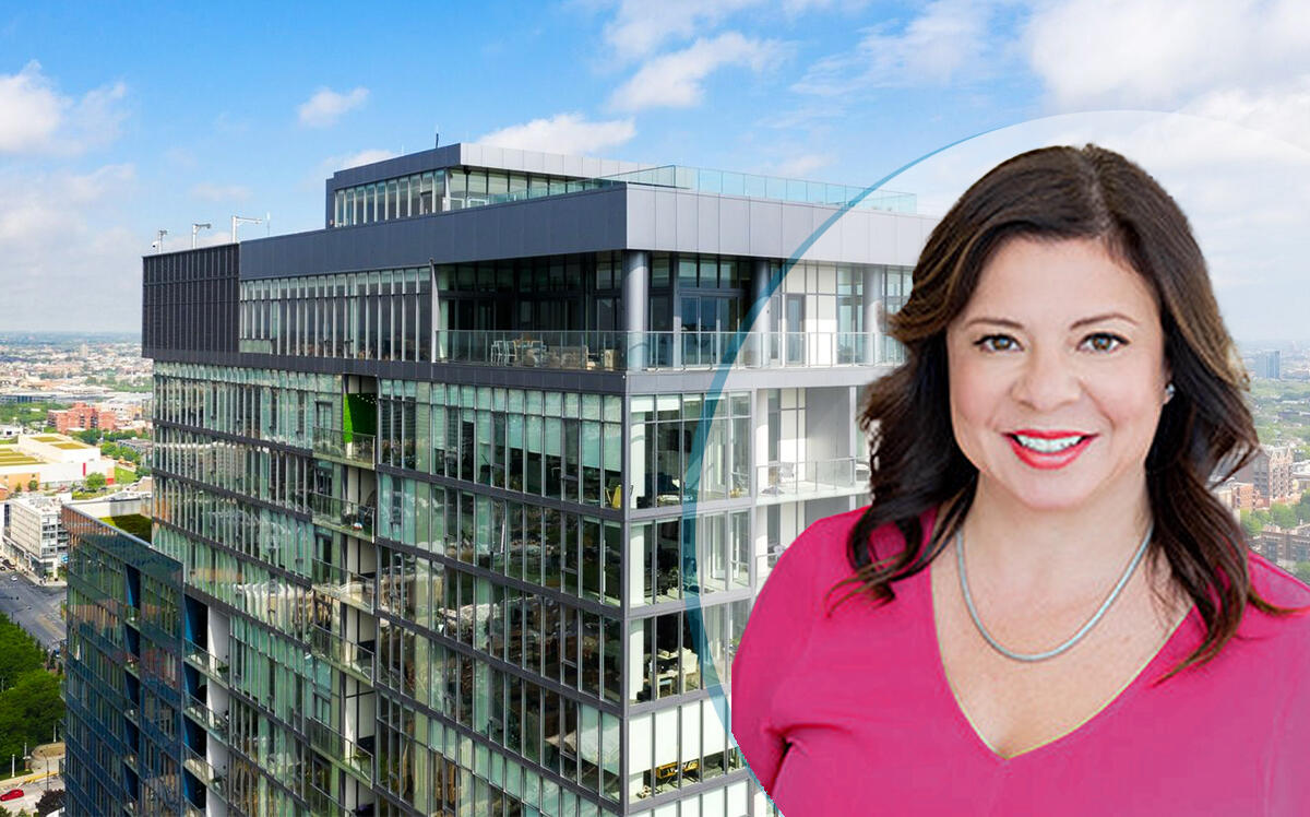 Emily Santos with @properties Christie’s International Realty and 1140 North Wells Street, Unit PH in Chicago (Compass, @Properties)