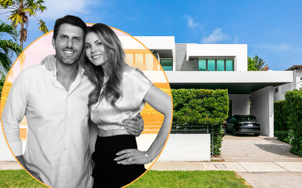 David and Danielle Deshe and the home on North Bay Road in Miami Beach (Daniel Petroni, David and Danielle Deshe)