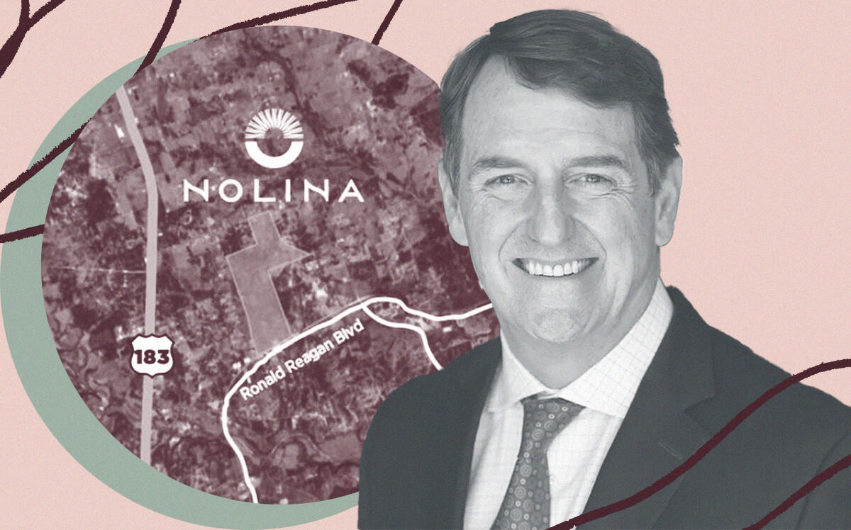 Johnson development's Michael Cox with plans latest for master-planned community Nolina (Johnson Development Services, Getty)