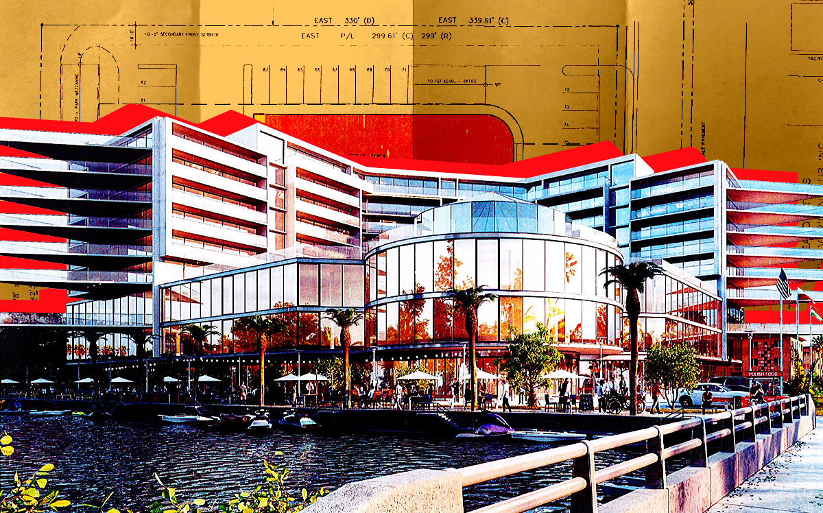 A rendering of the planned mixed-use project at 1250 Northwest 22nd Avenue (Getty, Polish American Club of Miami)