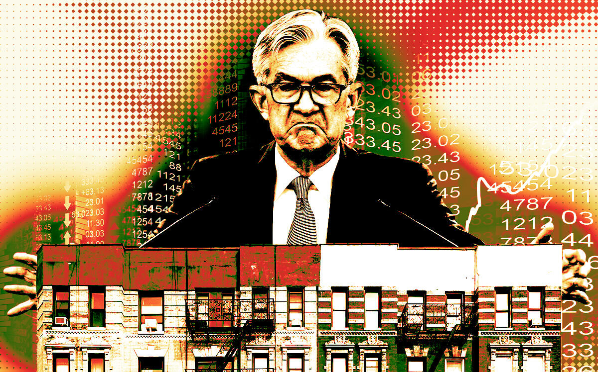 Chair of the Federal Reserve of the United States Jerome Powell (Photo Illustration by Steven Dilakian for The Real Deal with Getty)
