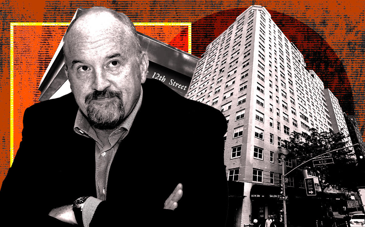 Louis C.K. and 101 West 12th Street (Getty, Google Maps)