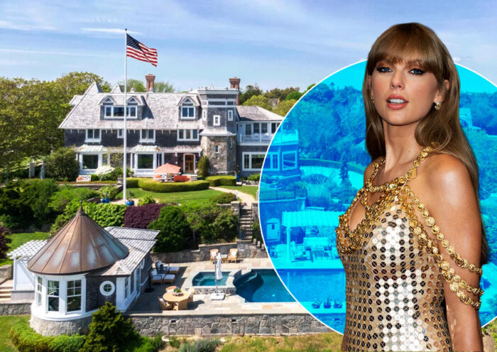 2 Kidd's Way, Westerly in Rhode Island and Taylor Swift (Compass, Getty)