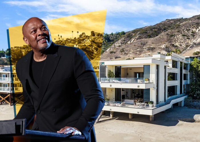 Dr. Dre and 22616 Pacific Coast Highway in Malibu (Zillow, Getty)