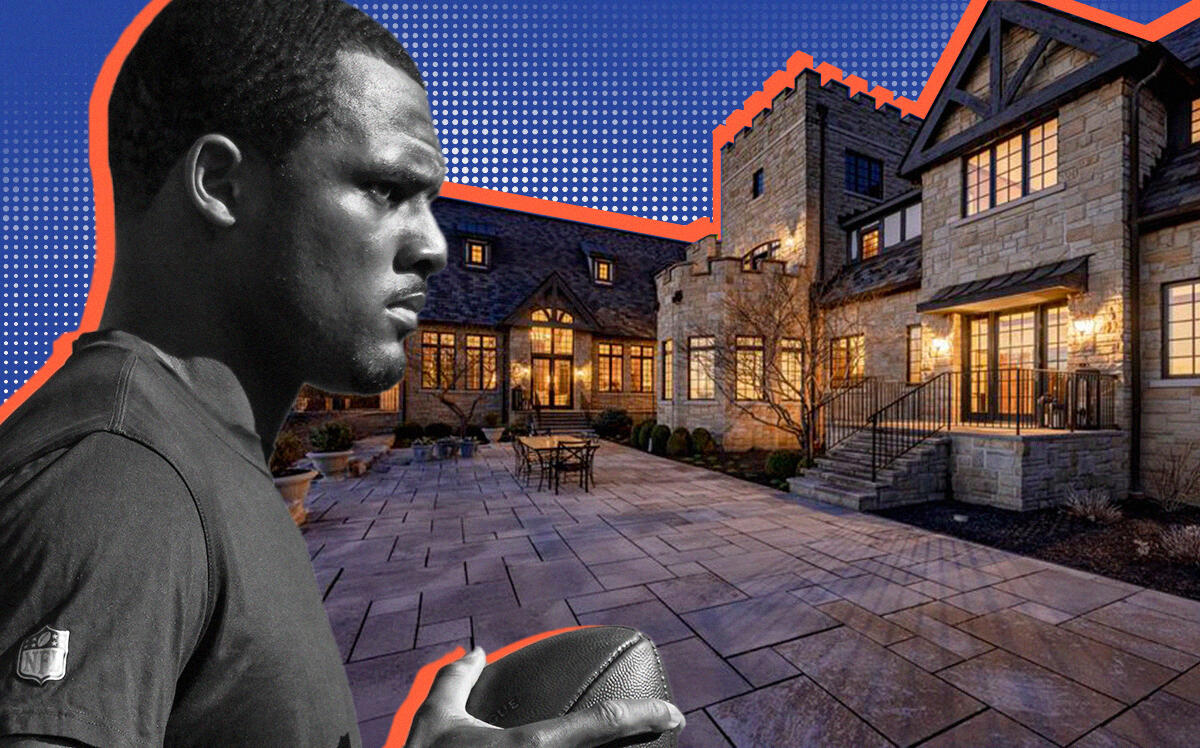Deshaun Watson with newly purchased mansion in Hunting Valley (Getty, Keller Williams Greater Metropolitan/ The Young Team)