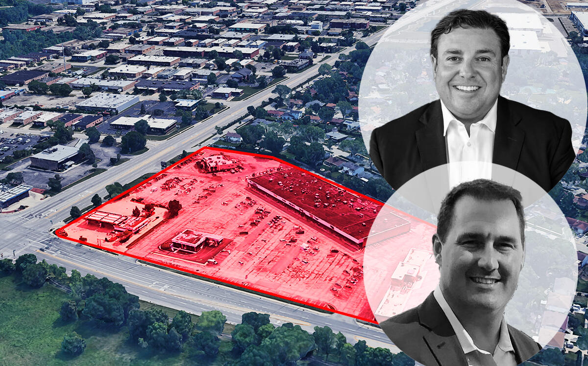 Elk Grove Woods Plaza at South Arlington Heights and East Higgins road with Wingspan's Nick Papanicholas and Michael Pinelli of Synergy Construction (Google Maps, Wingspan, LinkedIn)