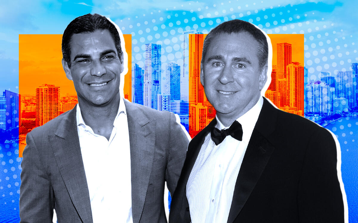 Mayor Francis Suarez and Citadel's Ken Griffin (Illustration by The Real Deal with Getty)