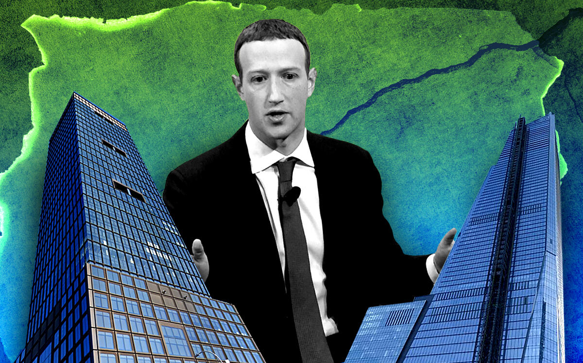 Mark Zuckerberg with 55 and 30 Hudson Yards