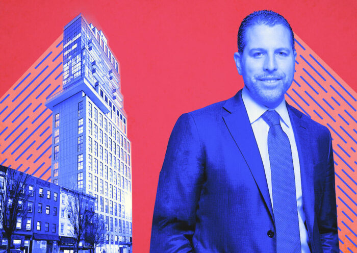 159 Broadway in Brooklyn and Madison Realty Capital’s Josh Zegen (Getty, Madison Realty Capital, Stonehill & Taylor Architects)