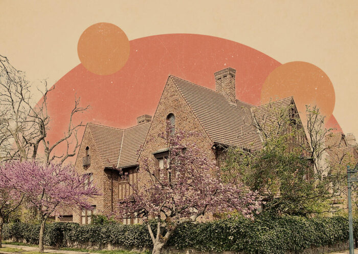 43 Greenway Terrace in Forest Hills (Illustration by Kevin Cifuentes for The Real Deal with Getty Images, Zillow)