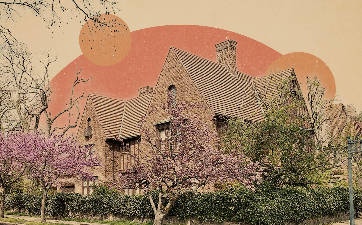 43 Greenway Terrace in Forest Hills (Illustration by Kevin Cifuentes for The Real Deal with Getty Images, Zillow)