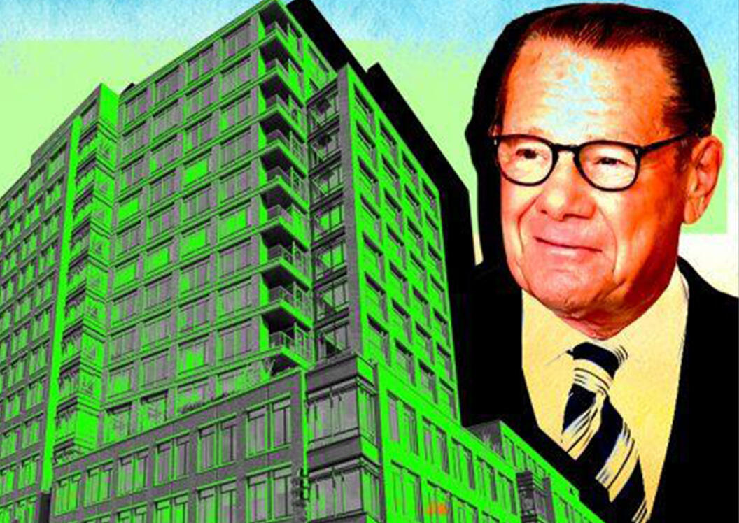 <em>CAA co-founder Michael Ovitz and 155 West 11th Street (Getty Images, Compass Real Estate, iStock)</em>