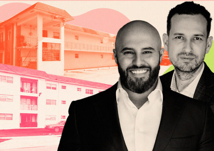 Self-proclaimed “King of Miami Real Estate” Jalal Abuimweis and Elan Capital's Andres Duarte with 2605 and 2561 Northwest 135th Street (Jalal Abuimweis, Elan Capital, Getty)