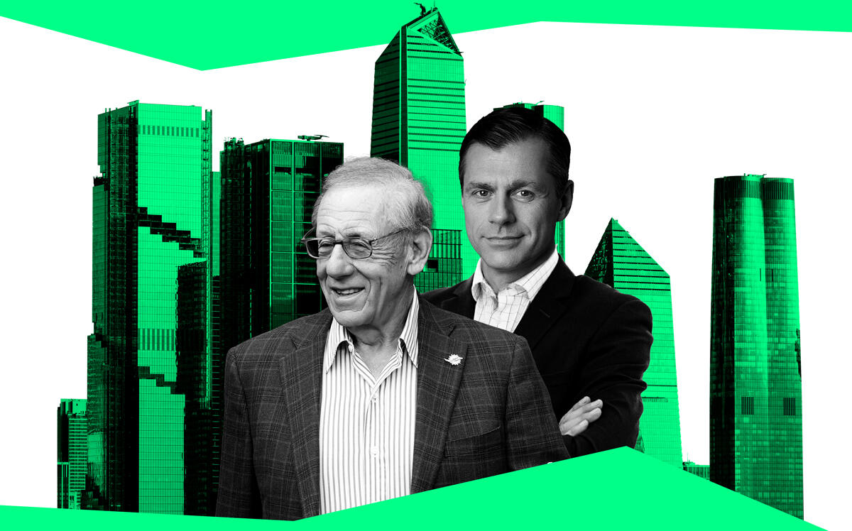 Related Companies’ Stephen Ross and Brookfield’s Brian Kingston (Illustration by The Real Deal; Getty)