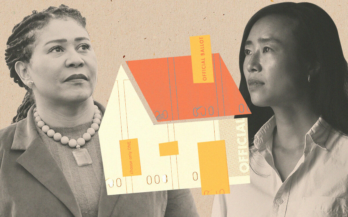 Mayor London Breed and Supervisor Connie Chan (Illustration by The Real Deal with Getty)