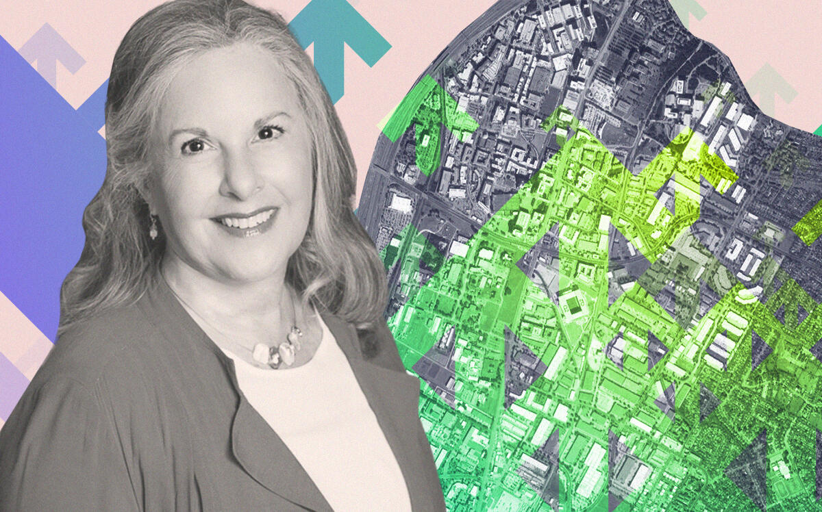 Austin City Council Member Leslie Pool with North Burnet/Gateway Zoning District (City of Austin, Google Maps, Getty)