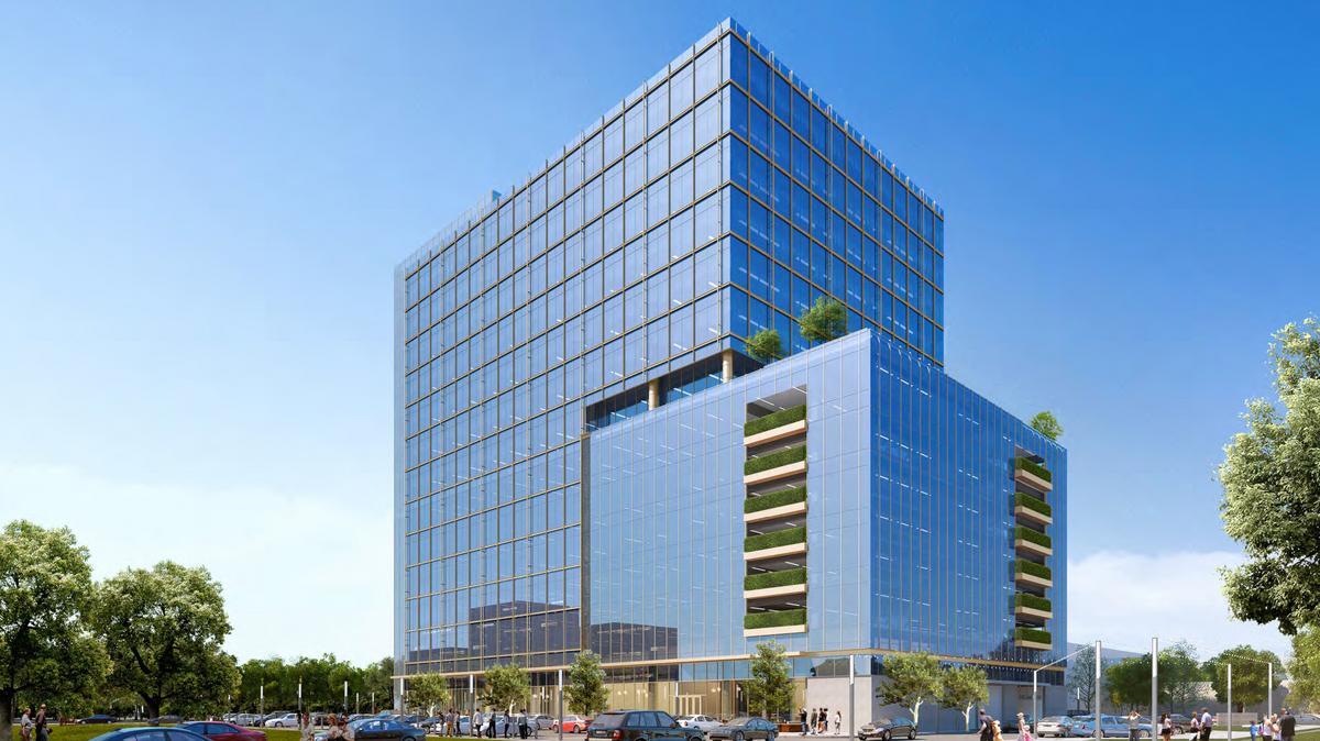 A rendering of the third phase of the Park Place River Oaks office tower project
