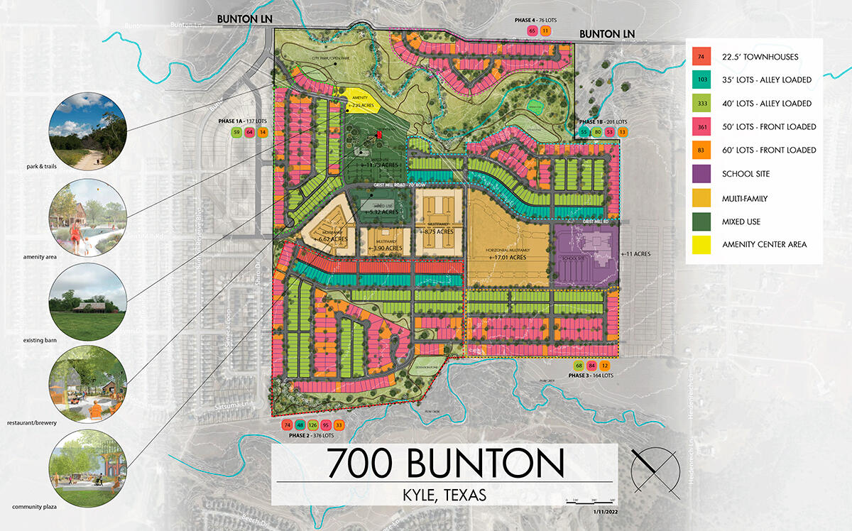 Map of the 700 Bunton community (Rastegar)