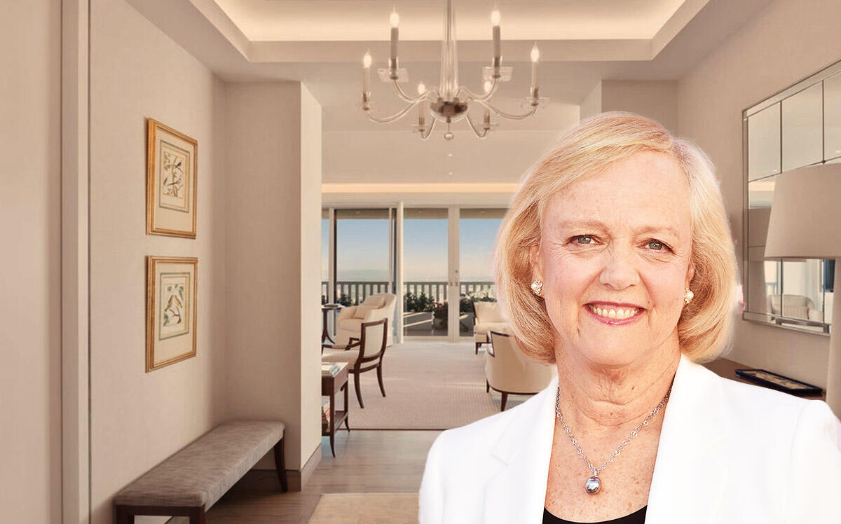 Meg Whitman and Sierra Towers room at 9255 Doheny Road, West Hollywood (Getty, Carolwood Partners)