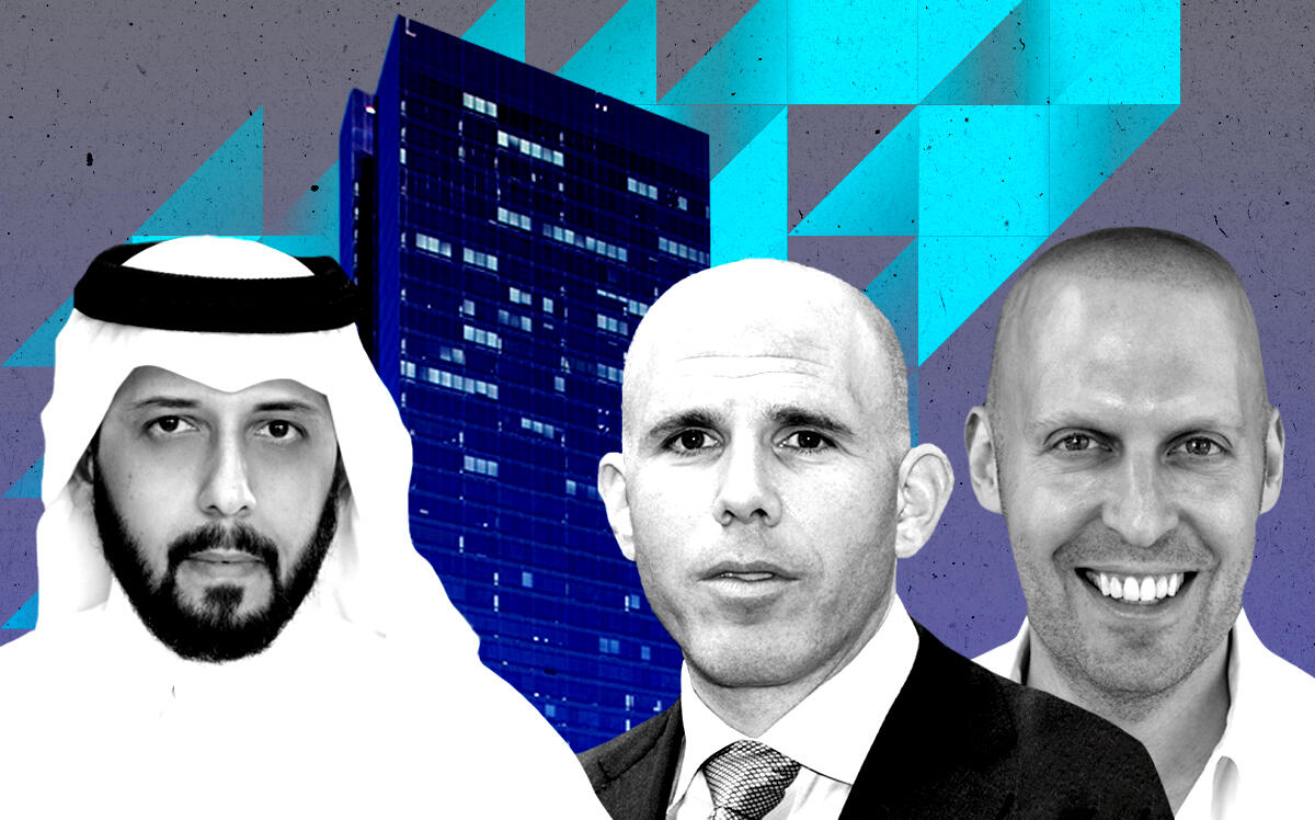 From left: QIA's Mansoor Bin Ebrahim Al-Mahmoud, Scott Rechler, and Meyer Orbach with One Sutton Place North