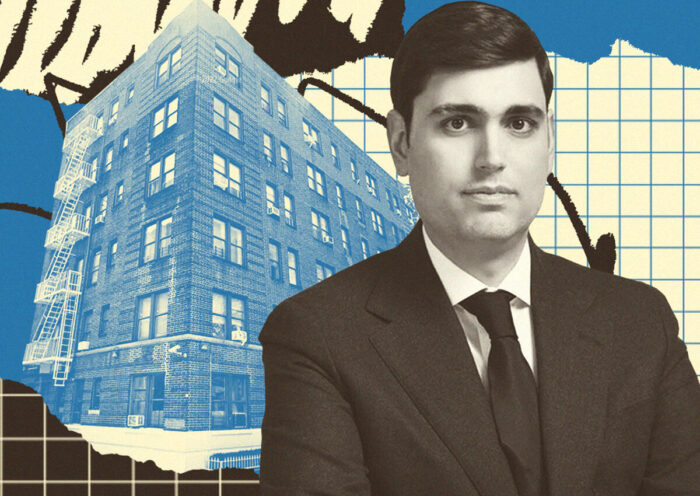 Emerald Equity Group's Isaac Kassirer with 350 Manhattan Avenue (Emerald Equity Group, Google Map, Getty)