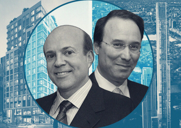 Arthur Zeckendorf and Gary Barnett with 1289 Lexington and Central Park Tower (Terra holdings, Getty, RODE, Central Park Tower)