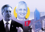 SL Green's Marc Holliday, AECOM's Troy Rudd and 100 Park Avenue (Getty, AECOM, LoopNet)