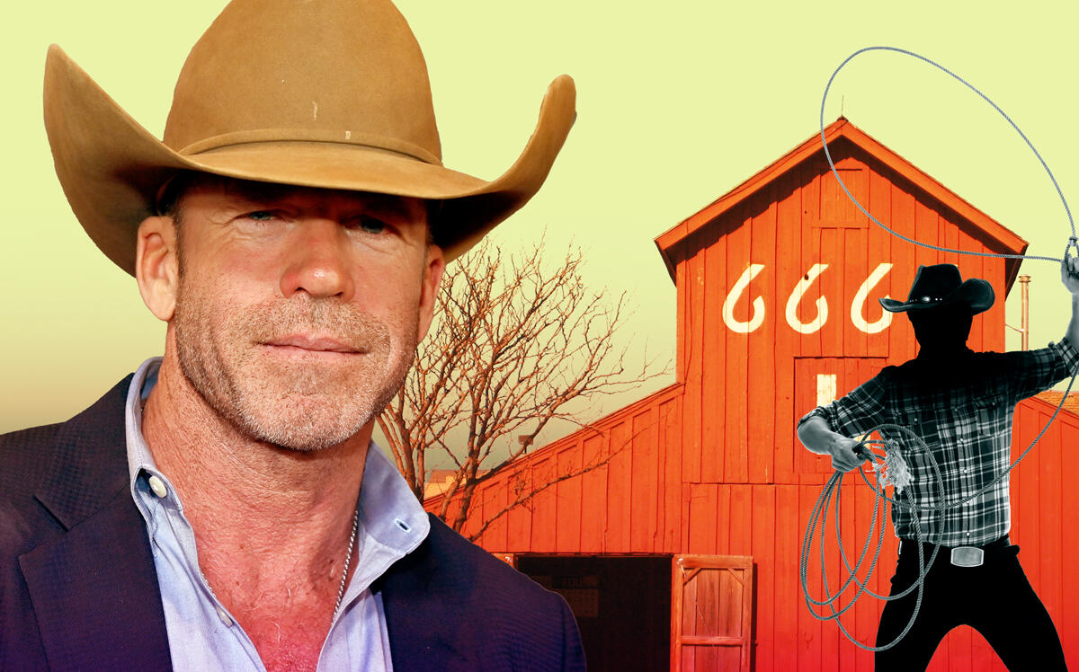 Taylor Sheridan and the 6666 Ranch (Getty, Billy Hathorn, CC BY 3.0, via Wikimedia Commons)