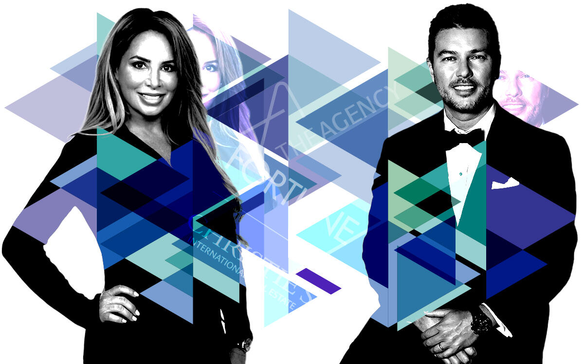 From left: A photo illustration of Fortune Christie's International Real Estate's Victoria Fisher and The Agency's Daniel Tzinker (Getty, Fortune Christie's International Real Estate, The Agency)