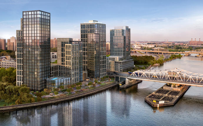 Renderings of Brookfield’s Bankside in the South Bronx (ArX Solutions)