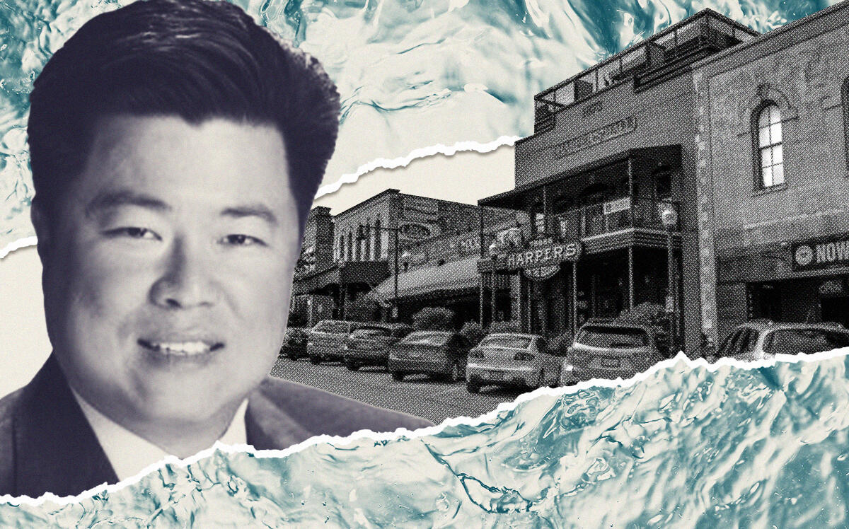HK Real Estate Development's Paul Kuo with downtown San Marcos