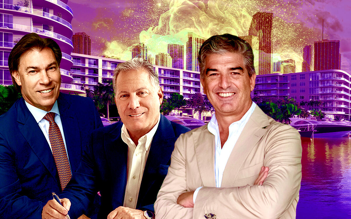 From left: Edgardo Defortuna, Dan Catalfumo, and Carlos Rosso with The Ritz-Carlton Residences