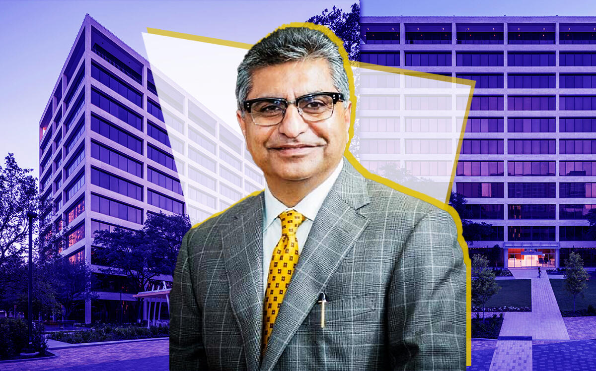 Dhanani Private Equity Group's Nick Dhanani and Galleria Park at 5251 Westheimer in Houston (Lincoln Property Company, Dhanani Private Equity Group)