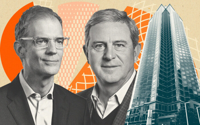 CBRE's Danny Queenan and Mike Lafitte with Trammell Crow Center