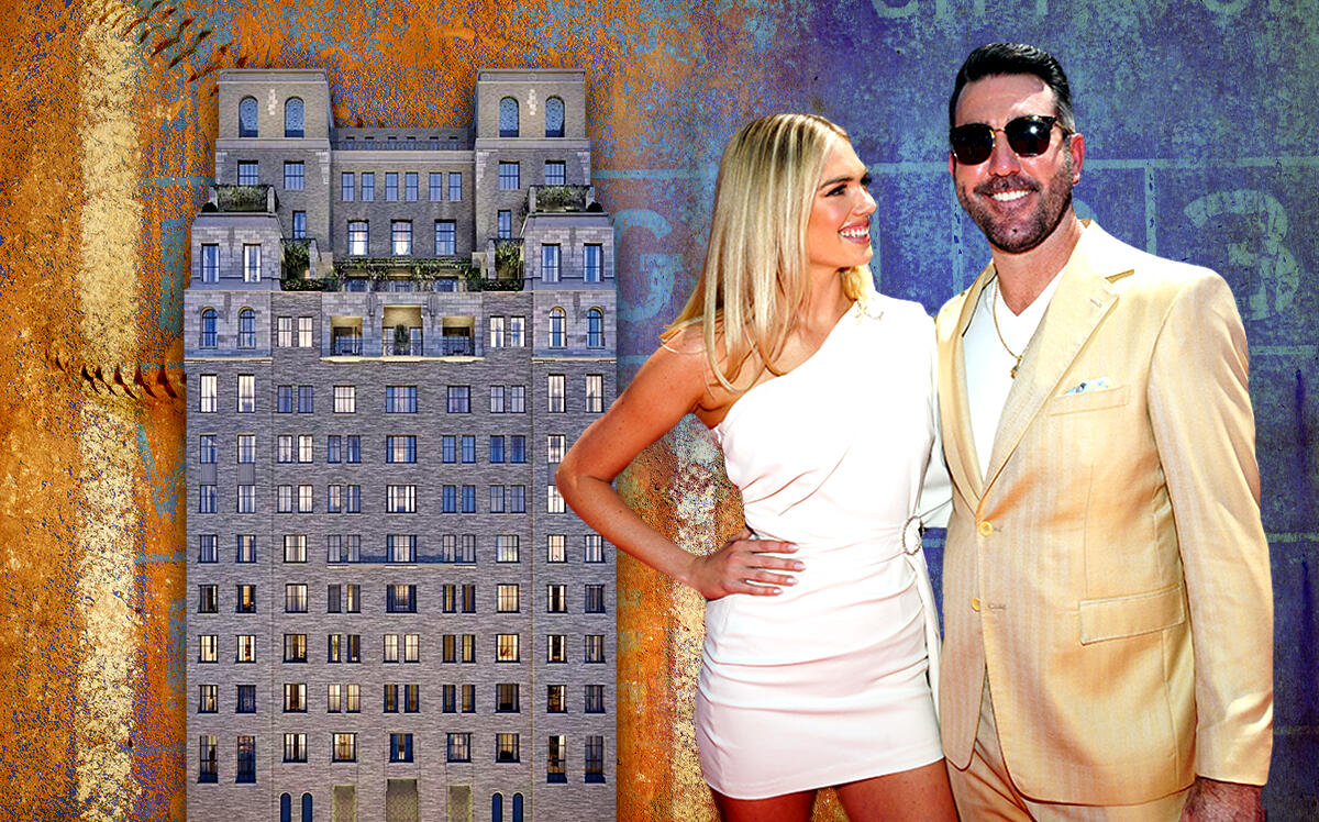 Kate Upton and Justin Verlander with 301 East 80th Street (Beckford Tower, Getty)