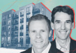 Monroe Residential Partners’ Michael Obloy and Andrew Friestedt with 851 West Grand Avenue (Monroe Residential Partners, Interra Realty, Getty)