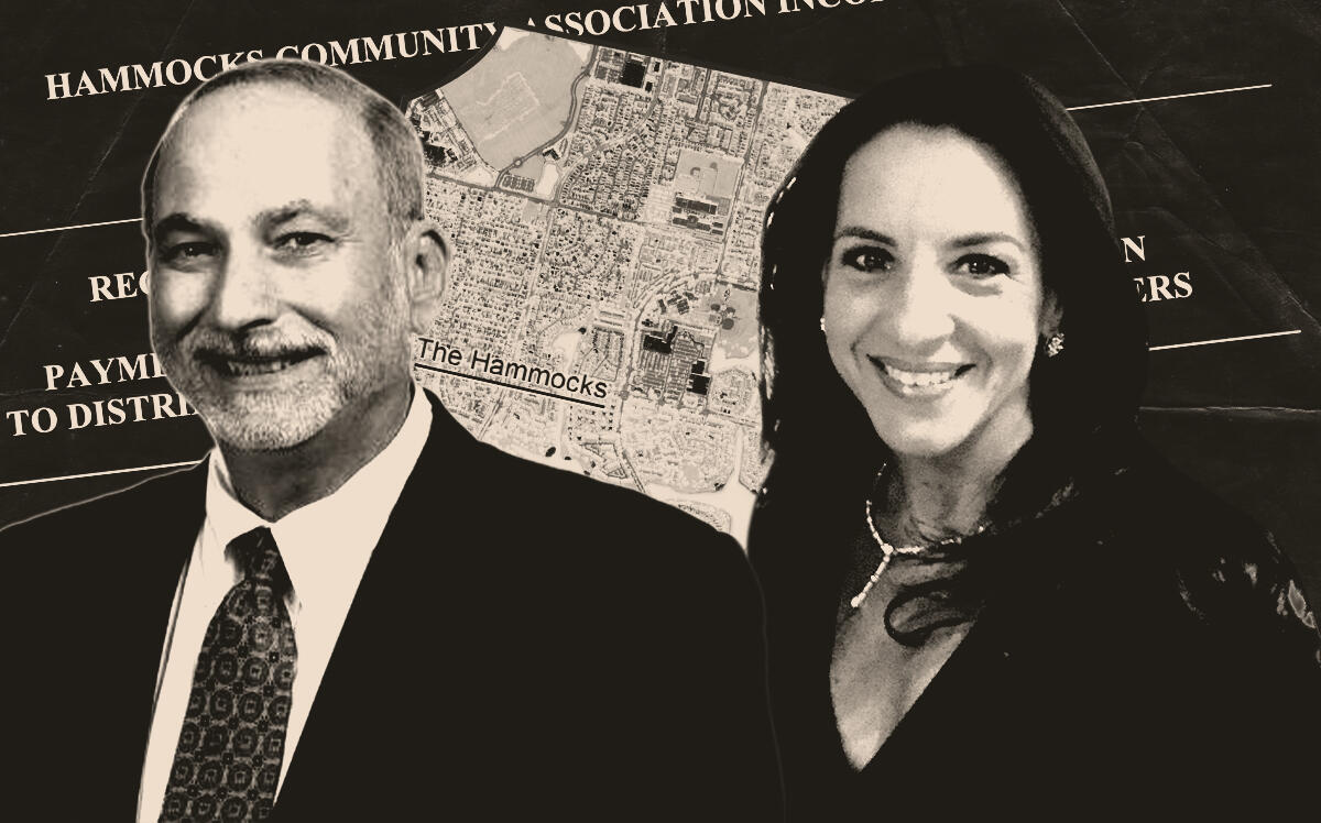From left: Attorney David Gersten and Judge Beatrice Butchko along with an aerial view of the Hammocks (Getty, LinkedIn/David Gersten, Twitter/Beatrice Butchko, Eleventh Judicial Circuit of Florida)