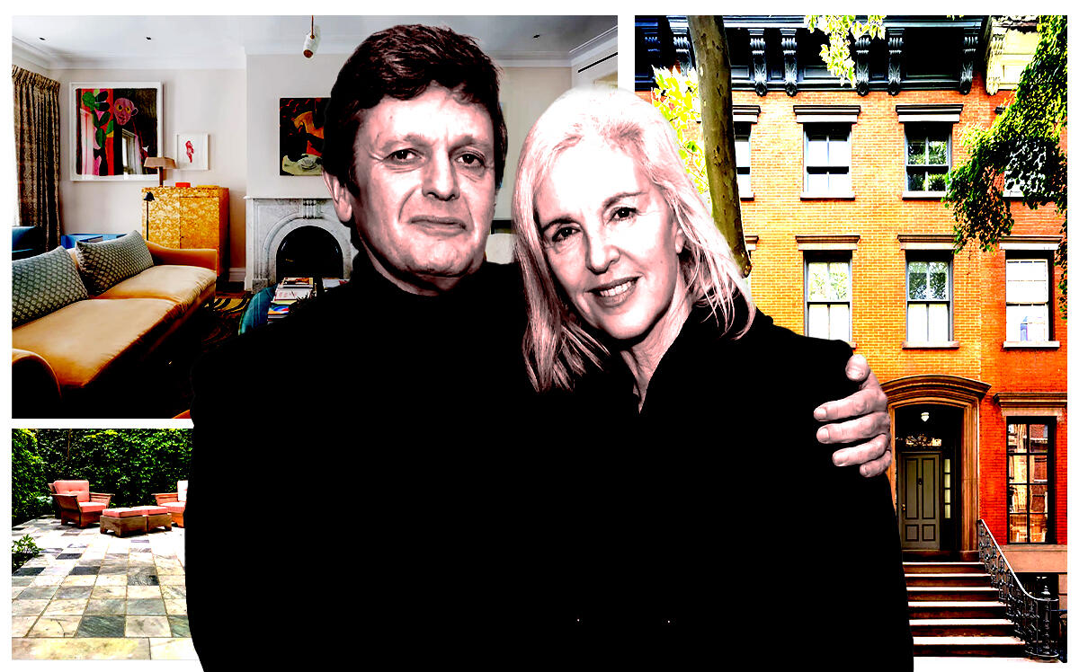 From left: Tom and Ruth Chapman of MatchesFashion along with 252 West 12th Street (Getty, CarlGambino.com)