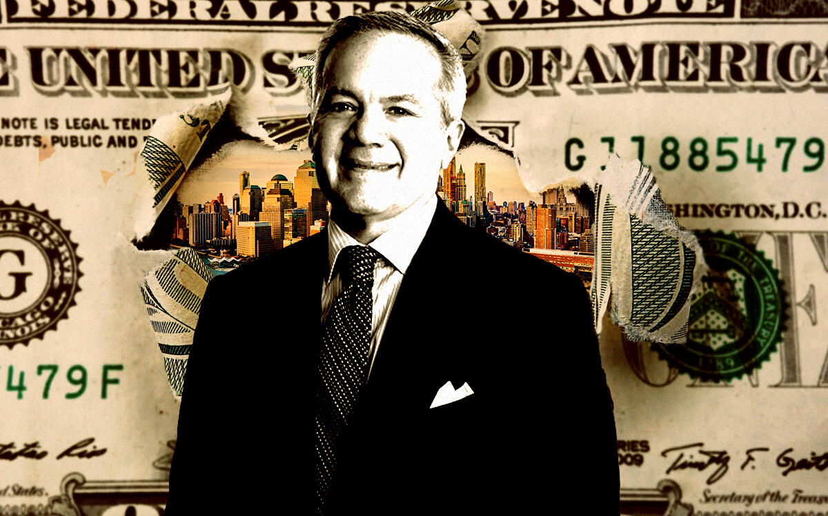 A photo illustration of New York City REIT CEO Michael Weil (Getty, New York City REIT)