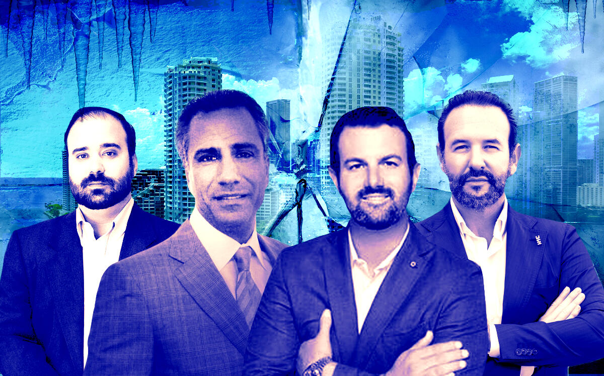 From left: Dwntwn Realty Partners’ Tony Arellano, Current Capital Group’s Todd Nepola, Disruptive Real Estate’s Stefano Santoro, and The Porosoff Group’s Arthur Porsoff