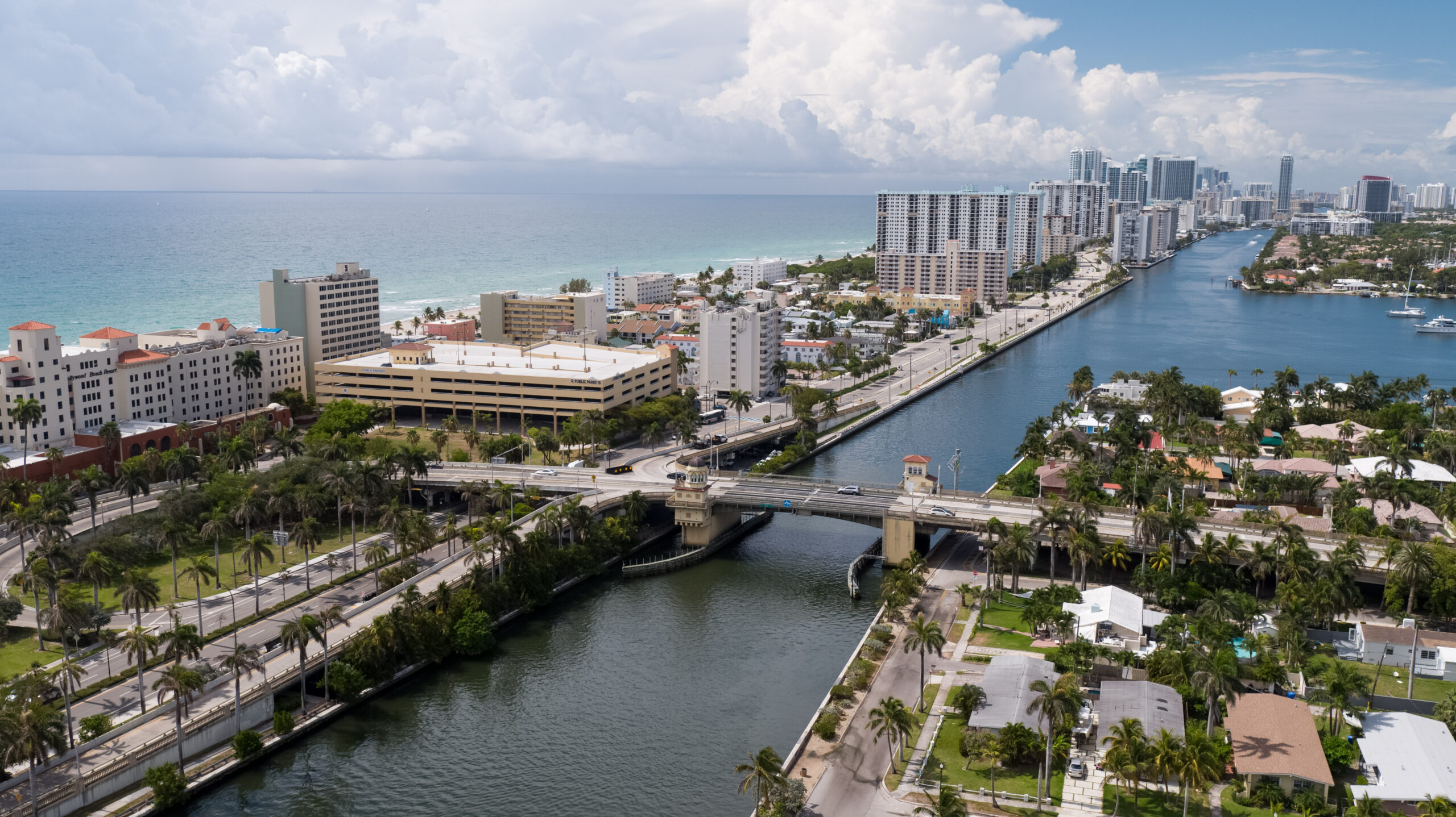 Florida Hollywood Lodging Map