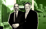 Frank Carone and SL Green's Marc Holliday with 1515 Broadway (Getty)