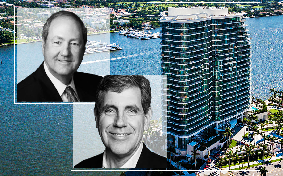 Intech Investment Management’s Robert Garvy and Warner Pacific Insurance Services’ John J. Nelson with The Bristol Palm Beach at 1100 South Flagler Drive