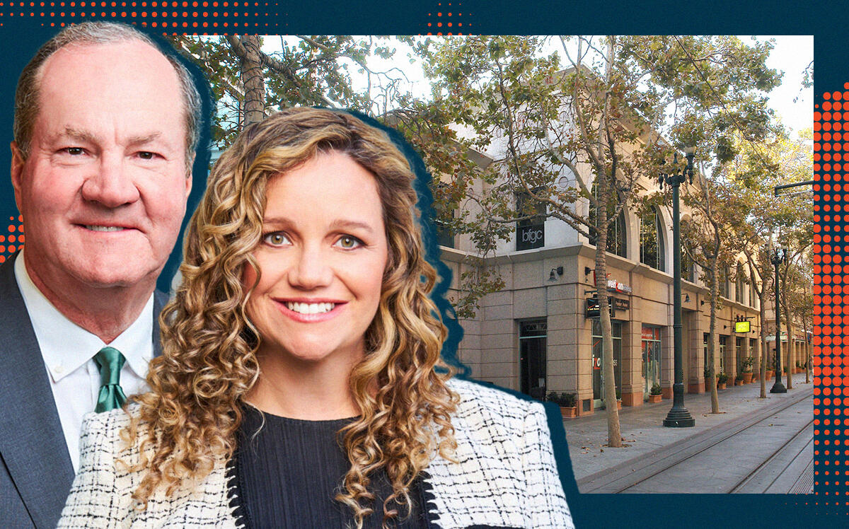 Jeffrey Hines and Laura Hines-Pierce with 150 South First Street