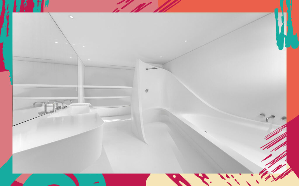 2511 Lake Avenue Zaha Hadid-designed bathroom