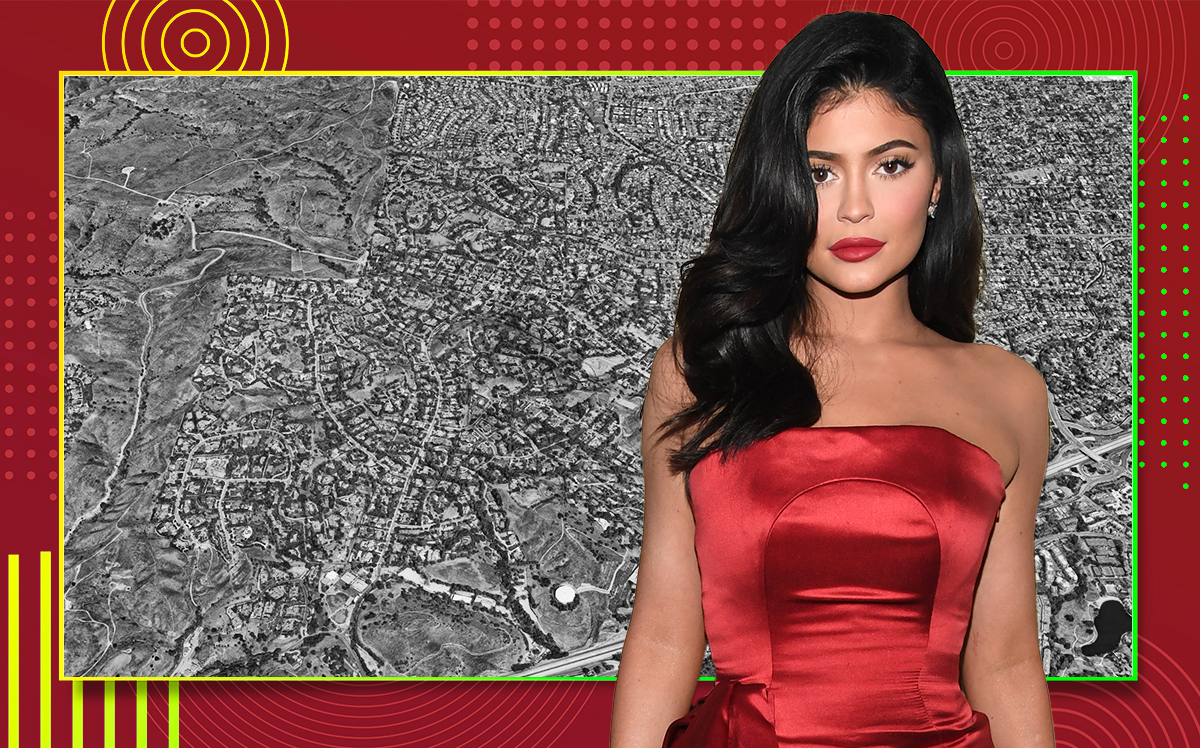 Kylie Jenner and the Hidden Hills area in Los Angeles